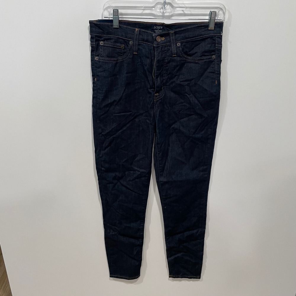 J.Crew 10" High Rise Skinny Jeans Dark Wash Size 29 NWT